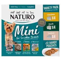 Naturo Natural Pet Food Adult Dog Variety Pack 1 to 7 Years 12 x 150g