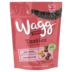 Wagg Treats Tasty Bones for Dogs 8 Weeks Old+ 125g