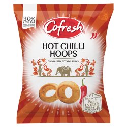 Cofresh Hot Chilli Hoops Flavoured Potato Snack 80g