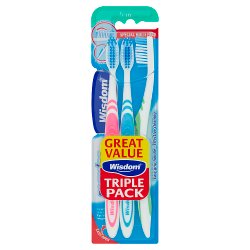 Wisdom Regular Plus Triple Pack - Firm Toothbrush