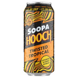 Soopa Hooch Twisted Tropical Caffeinated Alcoholic Beverage 440ml