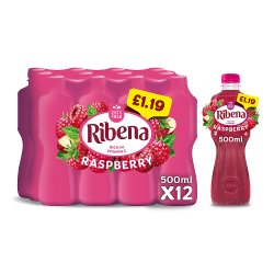 Ribena Raspberry Juice Drink 500ml £1.19