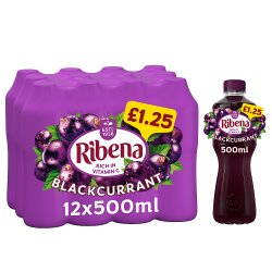 Ribena Blackcurrant Juice Drink 500ml PMP £1.25
