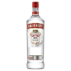 Smirnoff No. 21 Vodka 37.5% vol 1L Bottle PMP £22.79