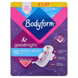 Bodyform Ultra Towels Goodnight Wings x10