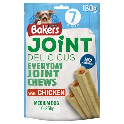 BAKERS Joint Delicious Medium Chicken Dog Chews 180g