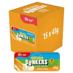 Dairylea Dunkers Breadsticks Cheese Snack 80p PMP 43g