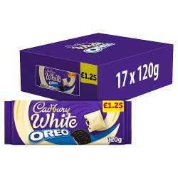 Cadbury White Oreo Chocolate Bar £1.25 PMP 120g