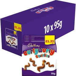 Cadbury Curly Wurly Squirlies Chocolate Bag £1.35 PMP 95g