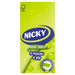 Nicky Aloe Vera 4 Ply 9 Tissues