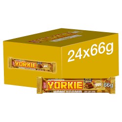 Yorkie Honeycomb Milk Chocolate DUO Bar 66g