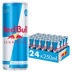 Red Bull Sugar Free Energy Drink 250ml, 24 Pack, PM 1.50