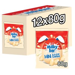 Milkybar White Chocolate Easter Mini Eggs Sharing Bag 80g 