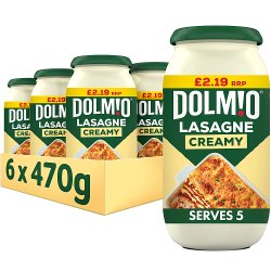  Dolmio Lasagne PMP £2.19 Creamy White Sauce 470g