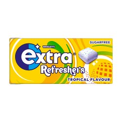 Extra Refreshers Tropical Flavour Sugar Free Chewing Gum Handy Box 7pcs