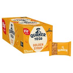 Quaker Porridge To Go Golden Syrup Breakfast Bars 95p RRP PMP 12 x 55g