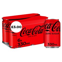 Coca-Cola Zero Sugar 6 x 330ml PM £3