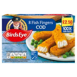 Birds Eye 8 Cod Fish Fingers 224g
