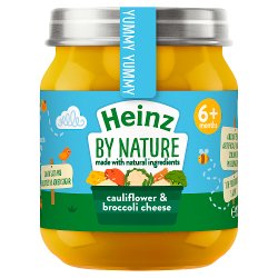 Heinz By Nature Cauliflower & Broccoli Cheese Baby Food Jar 6+ Months 120g