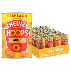 Heinz Hoops Shaped Pasta in Tomato Sauce PMP 400g
