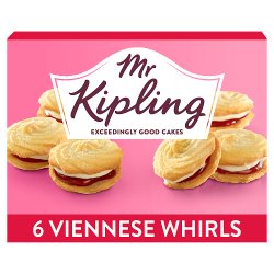 Mr Kipling Viennese Whirls Cakes 6 Pack
