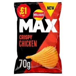 Walkers Max Crispy Chicken Sharing Crisps £1 RRP PMP 70g