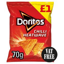 Doritos Chilli Heatwave Tortilla Chips £1 RRP PMP 70g