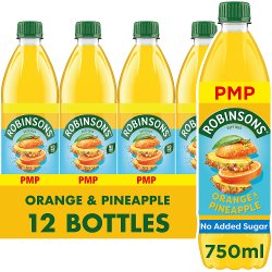 Robinsons Orange & Pineapple No Added Sugar Squash PMP 750ml