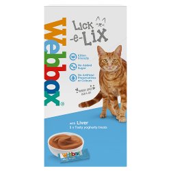 Webbox Lick-e-Lix with Liver Tasty Yoghurty Treats 5 x 10g