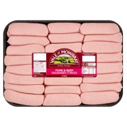 Vale of Mowbray Pork & Beef Sausages Thick 2.72kg