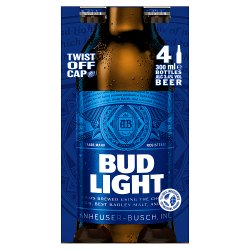 Bud Light Beer 4 x 300ml