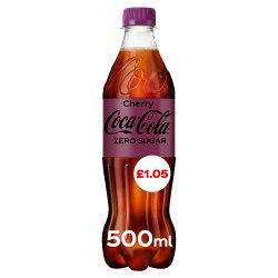 Coca-Cola Zero Sugar Cherry 12 x 500ml PM £1.05