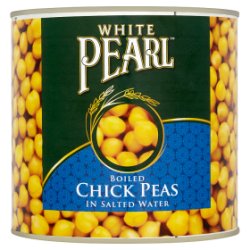 White Pearl Boiled Chick Peas in Salted Water 2.55kg