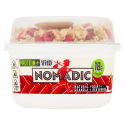Nomadic Protein + Vit D Natural Yogurt + Granola + Red Berries 170g