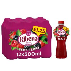 Ribena Very Berry Juice Drink 500ml PMP £1.25