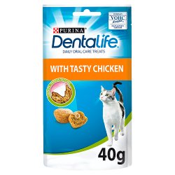 Dentalife Chicken Dental Cat Treats 40g
