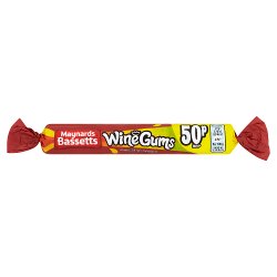 Maynards Bassetts Wine Gums Sweets Roll 50p PMP 52g