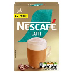 Nescafe Latte Instant Coffee 8 x 18g Sachets £2.79 PMP