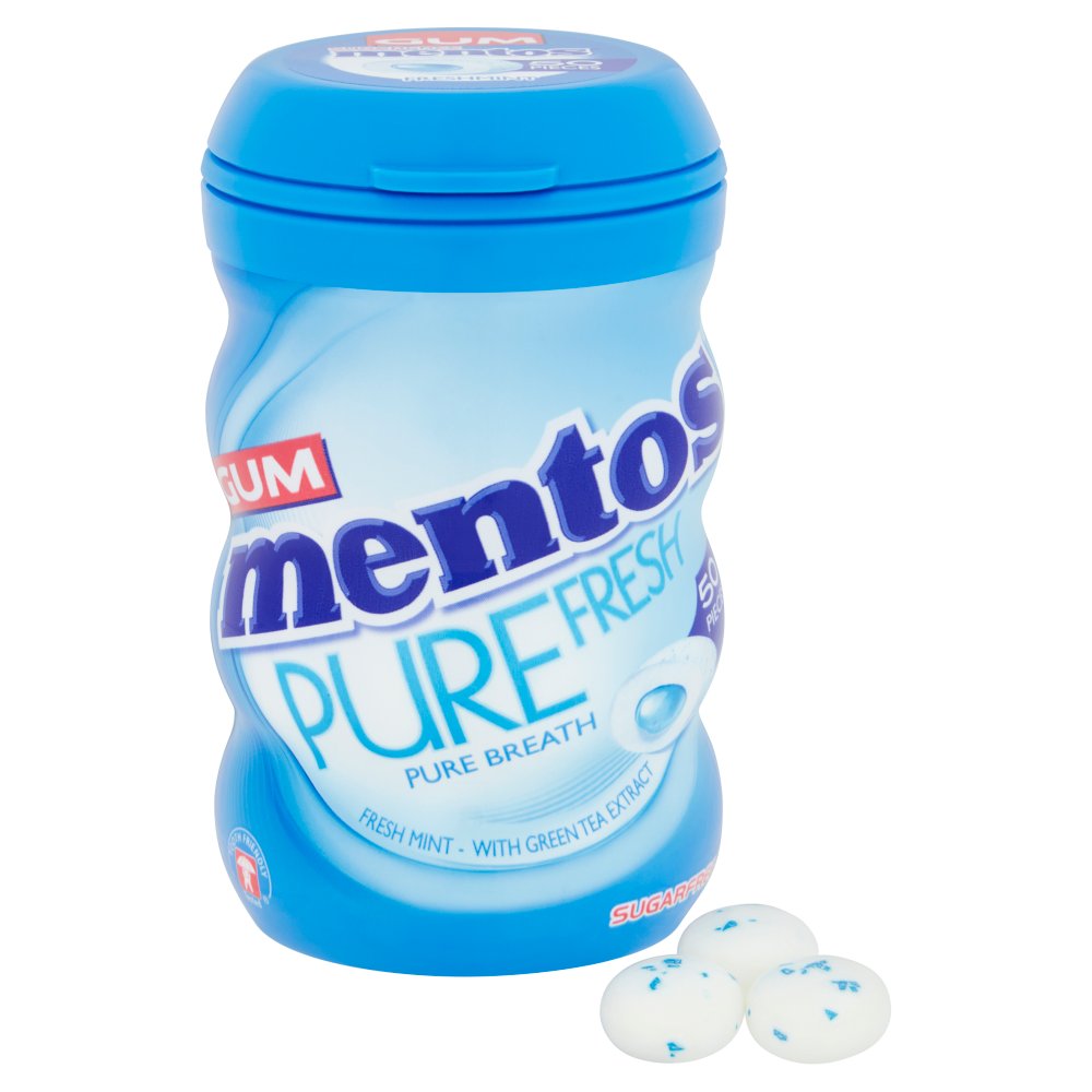 Mentos Gum Pure Fresh Freshmint 50 Pieces Bestway Wholesale