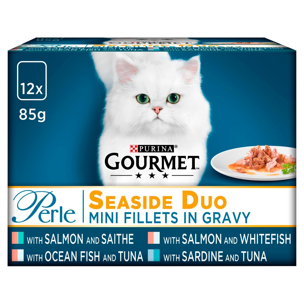 Gourmet Perle Cat Food Pouches Seaside Duo 12 x 85g Bestway Wholesale