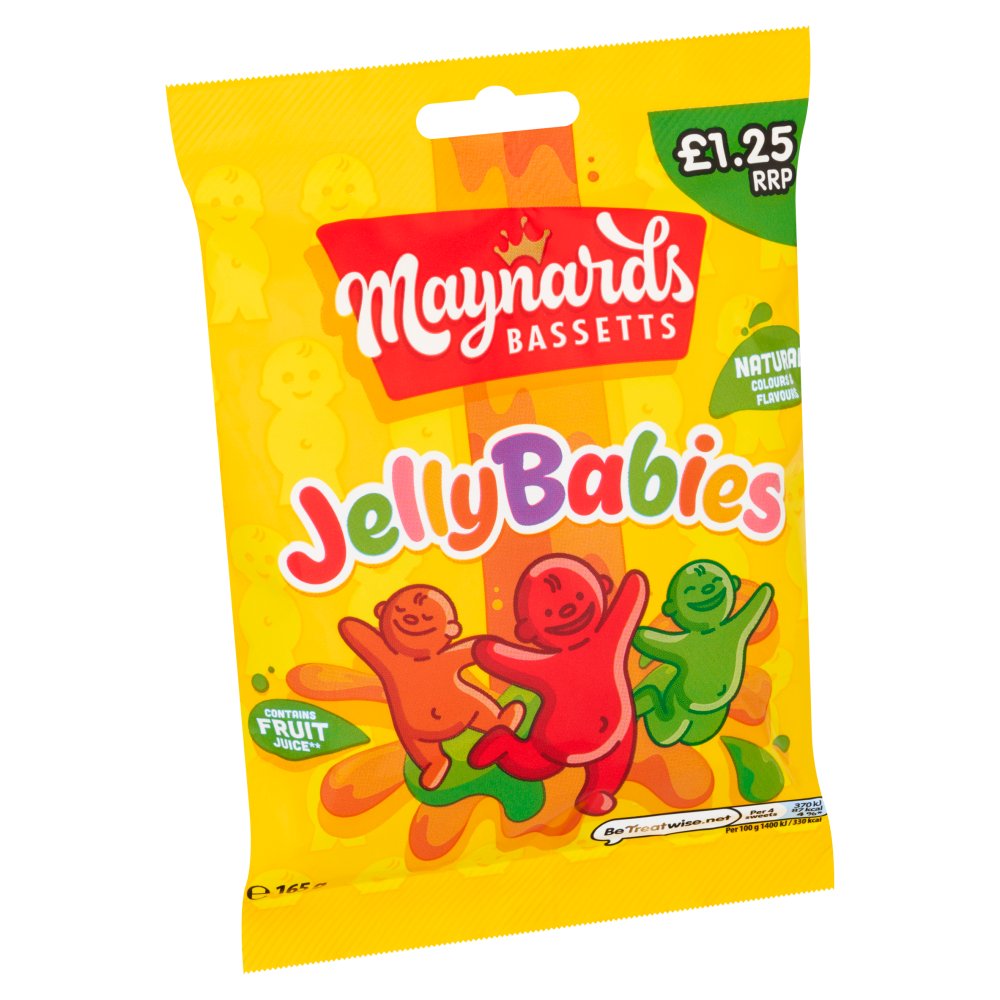 Maynards Bassetts Jelly Babies Sweets Bag £1.25 PMP 165g | Bestway ...