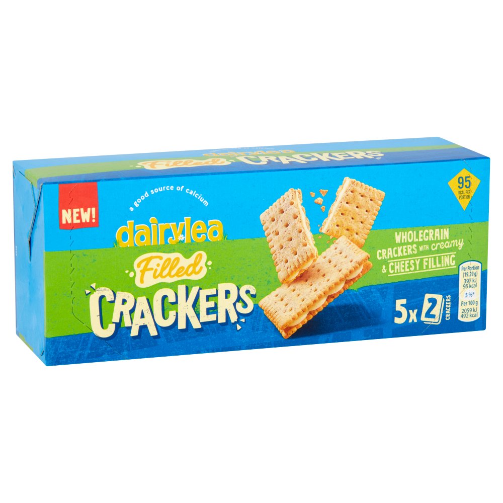 Dairylea Filled Crackers Cheesy Snack 5 pack 96.4g | Bestway Wholesale
