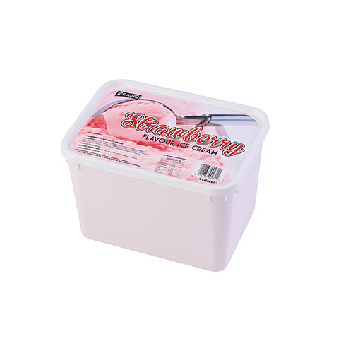 Summer Time Ice Cream Scrumptious Strawberry Flavour Soft Scoop Ice Cream 4 Litres