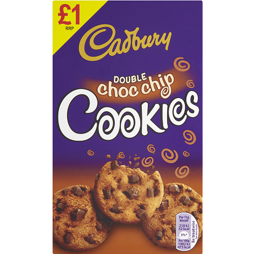 Cadbury Double Choc Chip Cookies 150g
