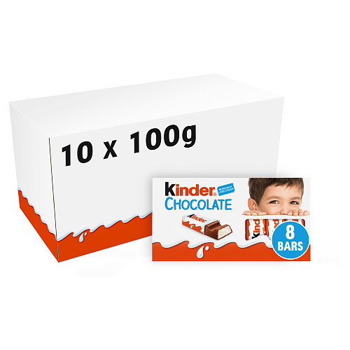 Kinder Chocolate Small Bars PMP Multipack 8 x 12.5g (100g)
