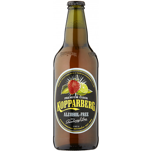 Kopparberg Alcohol-Free Premium Cider with Strawberry & Lime 500ml