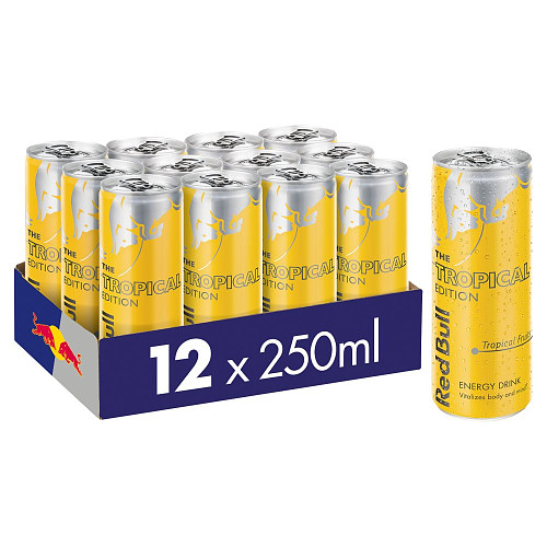 Red Bull Energy Drink Tropical Edition 250ml, 12 Pack