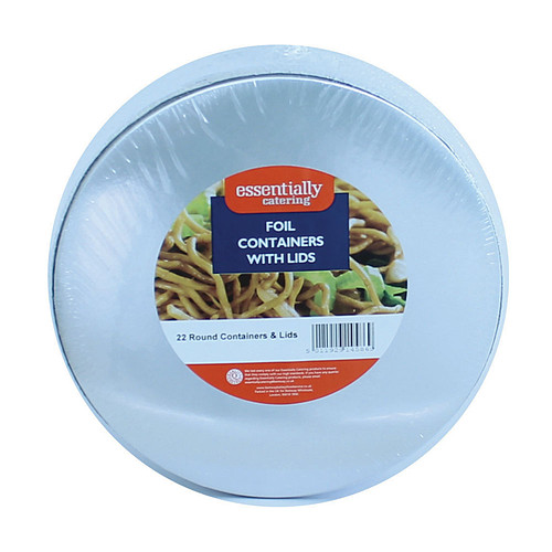 Essential Catering Foil Round Container & Lid