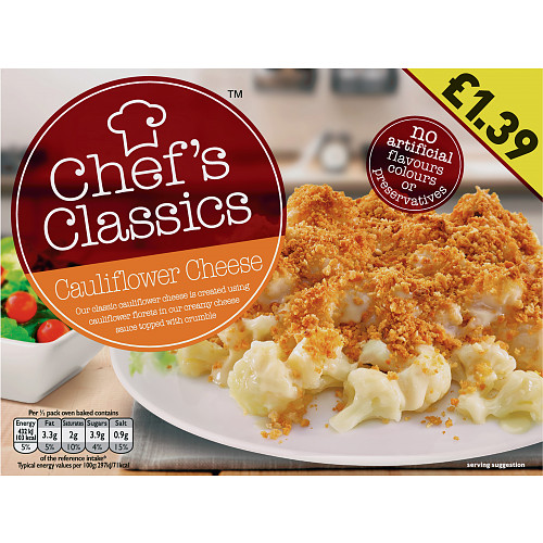 Chef's Classics Cauliflower Cheese 320g £ 1.39 PMP