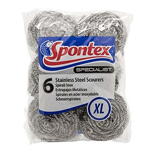 Spontex Specialist 6 Stainless Steel Scourers